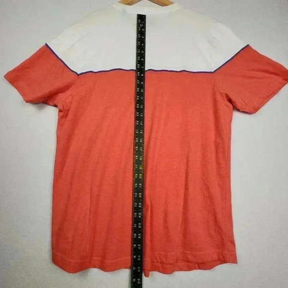 Soul of London Men's Tee Shirt XL Coral White With‎ Blue Pocket - Picture 16 of 16